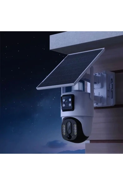 Urfakent 4G Çift Kameralı Geniş Açılı 10X Hibrit Zoom Solar Kamera(Hafıza Kartı Dahildir) - 6