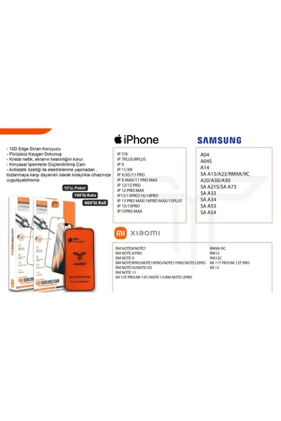Urfakent 10D  Anti Statik FULL CAM İphone 15Promax Uyumlu - 2