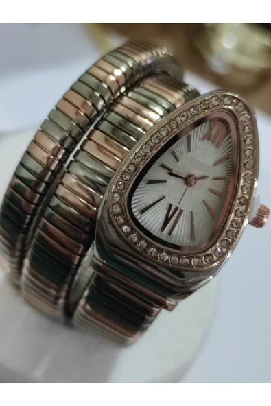 Drop BLVGARI MODEL YILAN KASA KOL SAATİ