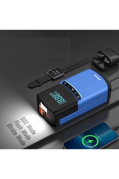 Urfakent Araç Akü Takviyesi + Araç Lastik Şişirmesi + Elektronik Cihaz Şarj Sistemi+Aydınlatma 4 dü 1 Arada - 5