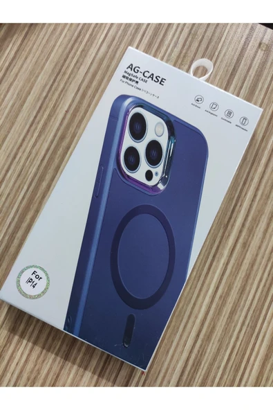 Urfakent Iphone14 Mag Safe Kılıf Mat Arka Yüzey Wireless Şarj Özellikli Flet+toz Bandı Hediyeli