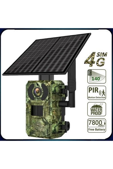 Urfakent 4g Sim Kartlı Solar Güneş Enerjili Kamera 4mp Hazıfa Kartı Dahildir Hediyelidir ürün görseli