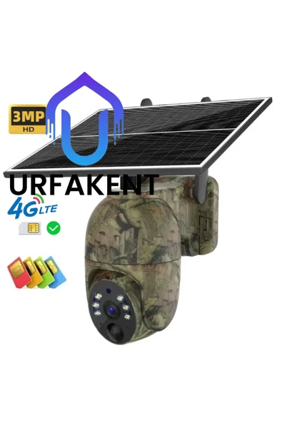 Urfakent Full HD 4G Solar Sim Kartlı Mini Kamuflaj Kamera ürün görseli