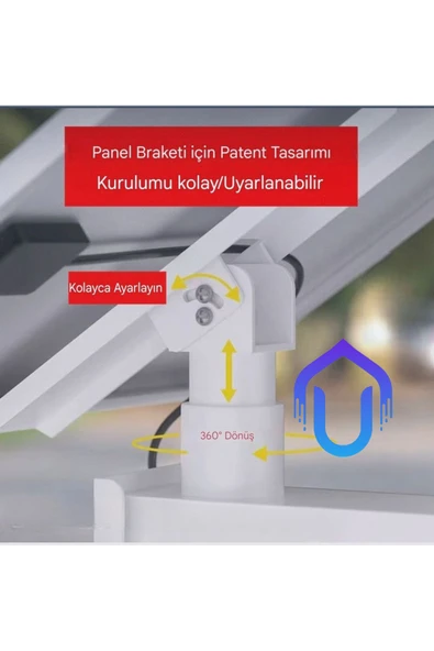 Urfakent Lityum Bataryalı Güneş Panel Seti 40 Watt Panel-40 Amper Batarya - 6