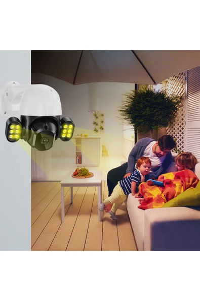 Urfakent 4k Ip Poe Kamera Dış Mekan 8mp Ir 40m Ptz Speed ??dome Kamera Hafıza Kartı Dahildir Hediyelidir - Resim 3