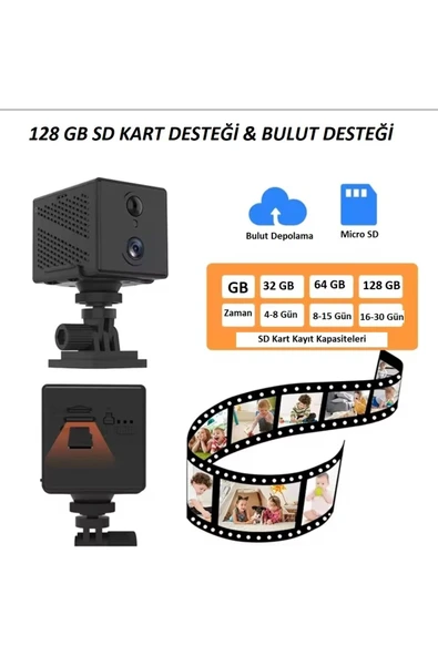 Urfakent 4G Sim Kartlı Mikro Şarjlı Video Kamera(Hafıza Kartı Dahildir) - Resim 3