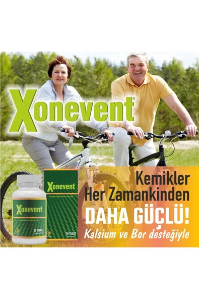 Xonevent Kalsiyum, Magneyum, D3, Lizin, Bor 90 Tablet - 2