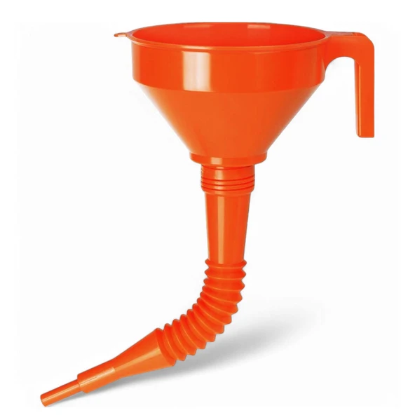 Plastik Huni Çelik Süzgeçli Katalitik Konvertör Hunisi Spiralli Borulu Süzgeçli Huni 1.2 Litre - 4