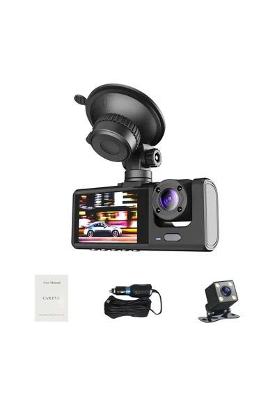Urfakent Araç Kamerası 3 Kameralı 1080p Lcd Ekranlı - 7