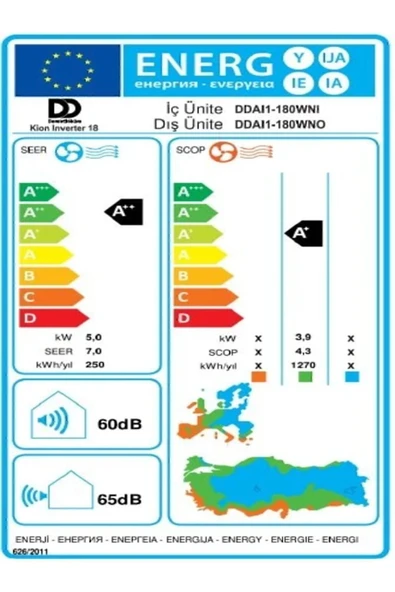 Demirdöküm Kion 18000 BTU Inverter Duvar Tipi Klima - 9