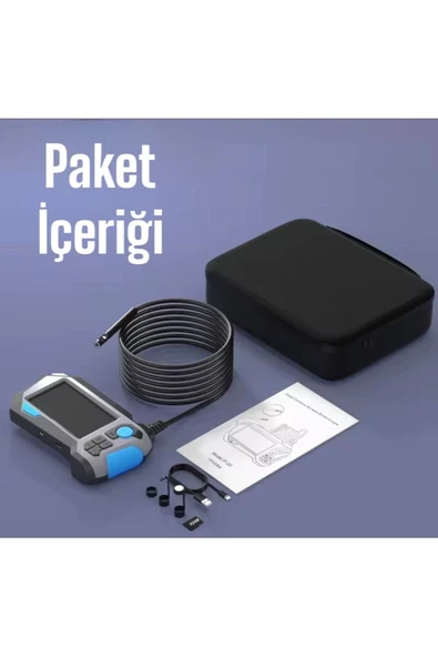 Urfakent 360 Motorlu Ekranlı Çift Lensli 5 Metre Yılan Kamera(TF Kart Girişlidir) - Resim 4