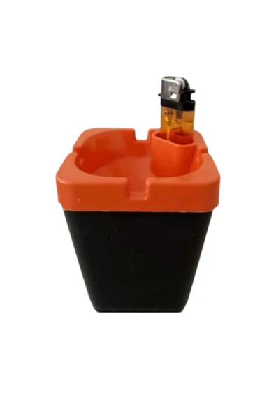 KEMBOSS Kokusuz Küllük Çakmaklık Bölmeli Kül Tablası (3LÜ 3 ADET FARKLI RENK) Kaliteli Plastik - 3