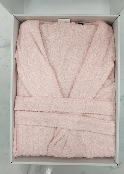 Polo Life Kutulu Bamboo Tek Bornoz Şalyaka-Pembe (XXL Beden) - 2