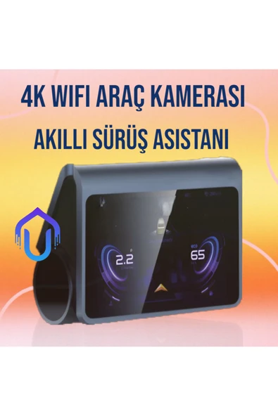 Urfakent 4K Yüksek Kalite Wifi Araç Kamerası Sürüş Asistanı Ve Dokunmatik Ekran Özellikli - 4