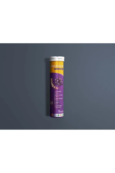 Beta Glucan 200mg, Vitamin C 1000mg, D3, Çinko, Karamürver 20 Efervesan - 5