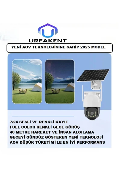Urfakent TR De İlk Geceyi Gündüz Gösteren 4G Solar Kamera - Resim 4