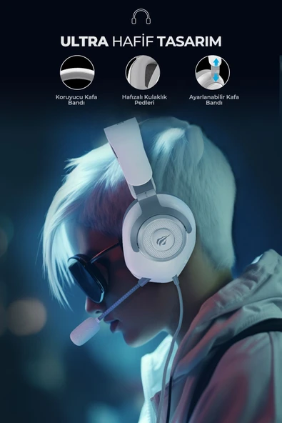 Havit Gamenote H2230D Gaming Mikrofonlu Oyuncu Kulaklığı 3.5mm Jack - 5