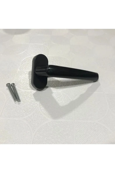 EVA PLAST Pencere Kolu PVC Silver Model / Plastik Siyah 5 Adet - 5