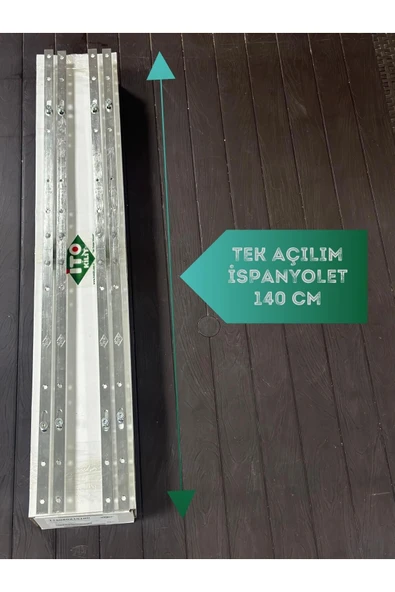 İTO KİLİT Pimapen Kapı Pencere Kilidi Ispanyoleti (TEK AÇILIM) Ispanyolet 140cm / 2 Adet - 2