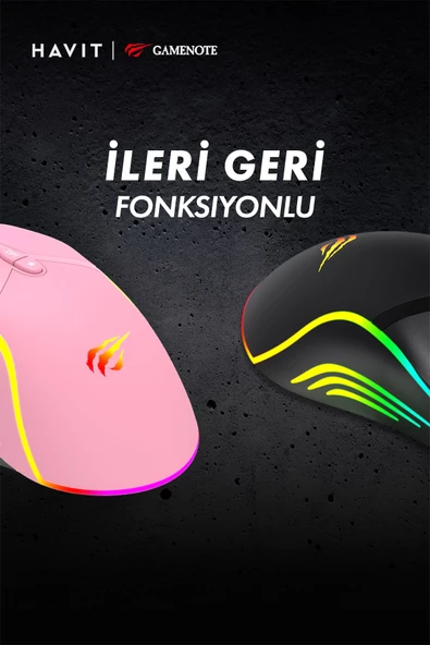 Havit Gkcx MS1026 RGB Uyumlu Pembe Gaming Oyuncu Mouse 6400DPI New Desng 1017785 - 7