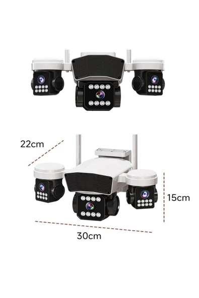 Urfakent 3 Kameralı Ptz Wi̇fi Kamera 2025 Yeni Ürün(hafıza Kartı Dahildir) ürün görseli