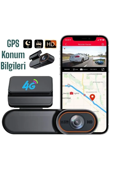 Urfakent Sim Kart Destekli Araç Kamerası GPS Ve Konum Özelliği - 4