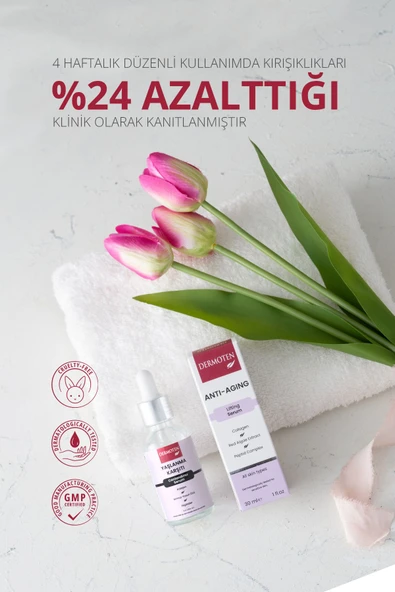 Dermoten Yaşlanma Karşıtı Serum, Kolajenli Cilt Bakım Serumu 30 Ml - 2