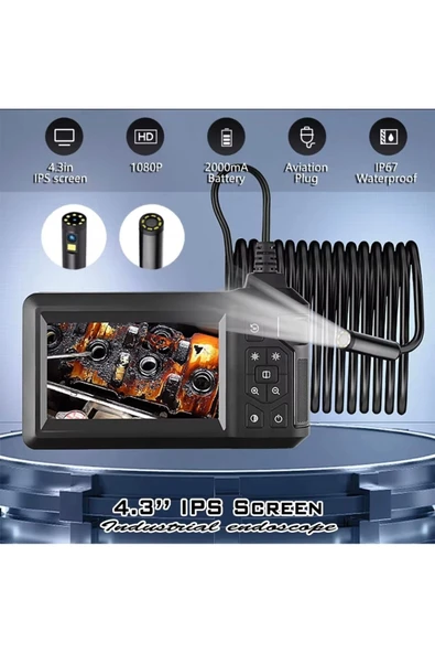 Urfakent Ekranlı Çift Lensli 30 Metre Yılan Kamera ürün görseli