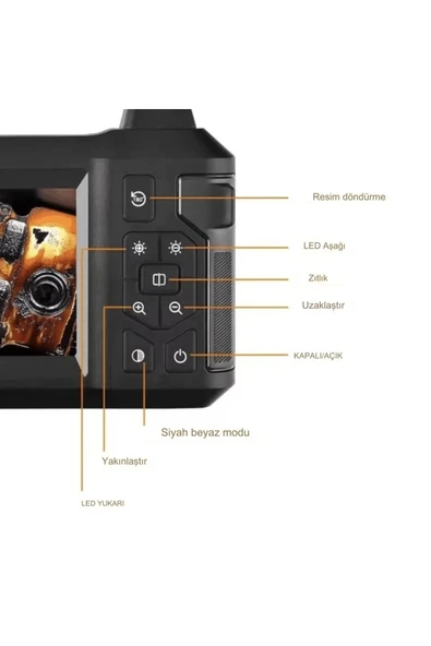 Urfakent Ekranlı Çift Lensli 30 Metre Yılan Kamera - Resim 2