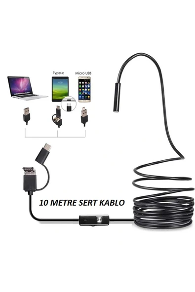 Urfakent Yılan Kamera 10 Metre Sert Kablo ürün görseli