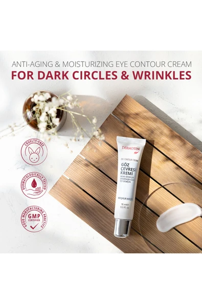 Dermoten Göz Çevresi Aydınlatıcı ve Kırışıklık Karşıtı Bakım Kremi 15 ml - 3