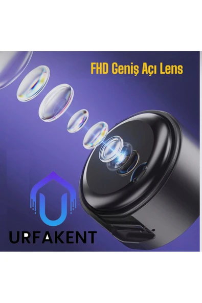 Urfakent Gece Görüşlü 1080P Mini Güvenlik Kamerası - Resim 8