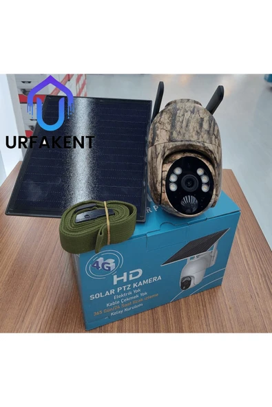 Urfakent Full HD 4G Solar Sim Kartlı Mini Kamuflaj Kamera - Resim 3