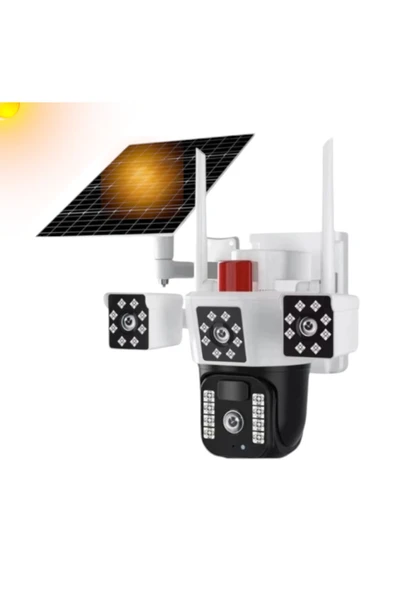 Urfakent 4G Solar Kamera Çift Kameralı Sim Kart İle Çalışan Güneş Enerjili Kamera(Hafıza Kartı Dahildir) - 3
