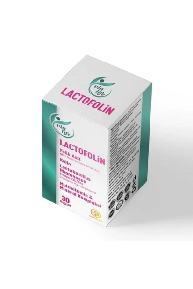 Lactofolin Folik Asit, Kolin, Probiyotik, Multivitamin 30 Kapsül