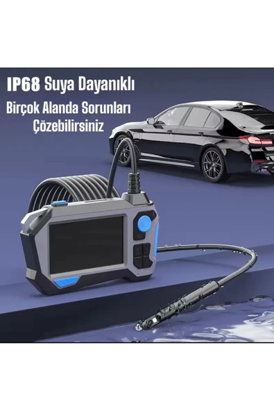 Urfakent 360 Motorlu Ekranlı Çift Lensli 5 Metre Yılan Kamera(TF Kart Girişlidir) - Resim 3