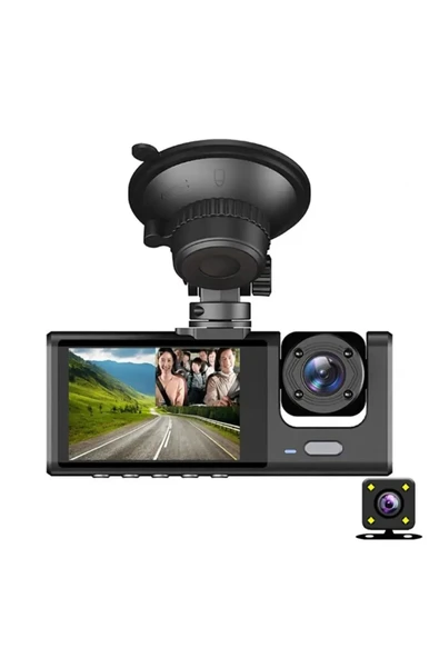 Urfakent Araç Kamerası 3 Kameralı 1080p Lcd Ekranlı - 6
