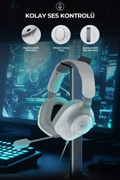 Havit Gamenote H2230D Gaming Mikrofonlu Oyuncu Kulaklığı 3.5mm Jack - 6