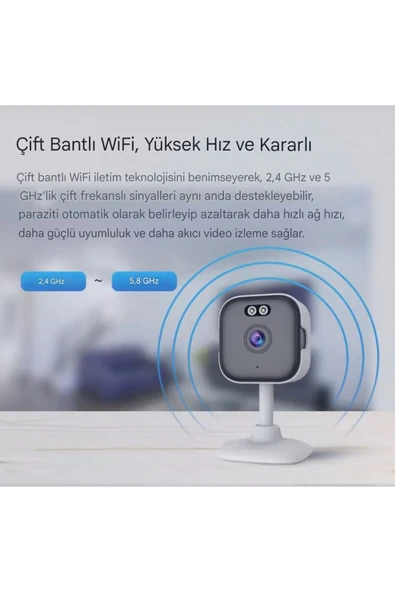 Urfakent 2K İç Mekan Wifi Kamera Gece Görüş-Ses-İnsan Algılama - 6
