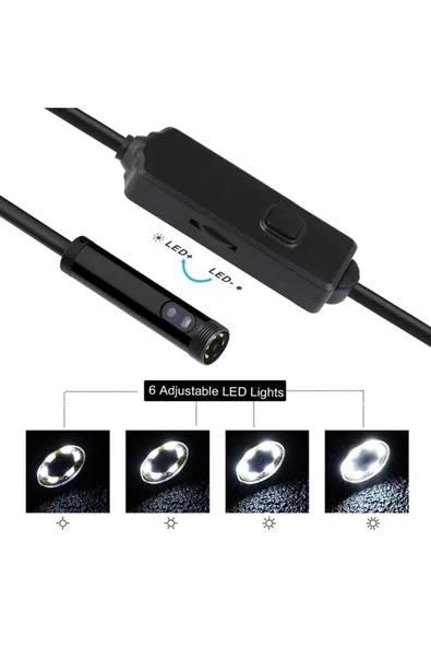 Urfakent 3 Lensli WİFİ Yılan Kamera 5 Metre Ve 10 Metre Seçenekli - Resim 2