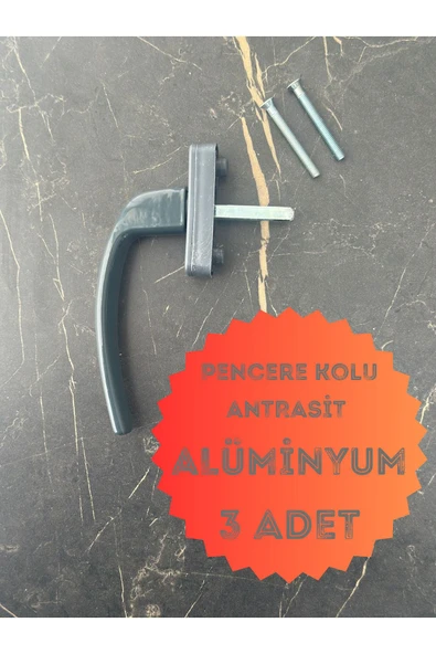 Urfakent Pencere Kolu / ALÜMİNYUM Antrasit 3 Adet