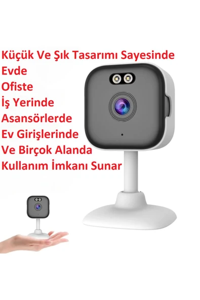 Urfakent 2K İç Mekan Wifi Kamera Gece Görüş-Ses-İnsan Algılama - 4