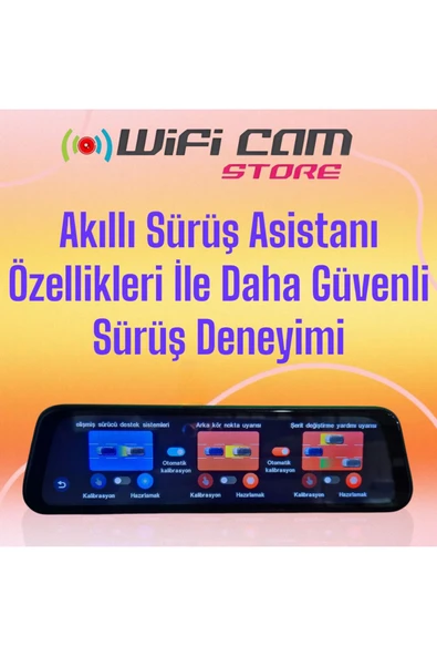 WİFİCAM 4K Yüksek Kalite Ayna Araç Kamerası - 2
