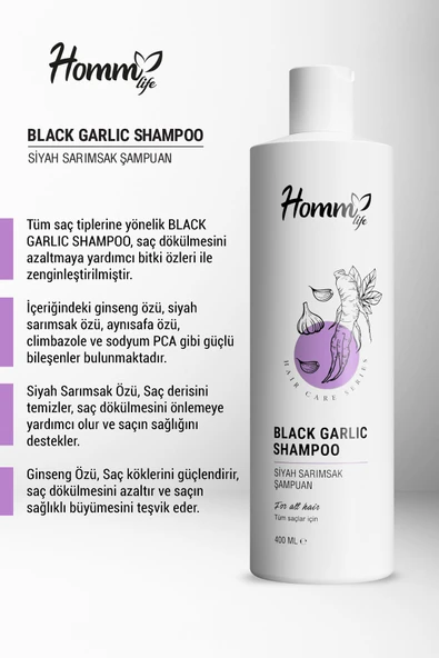 Siyah Sarımsak Özlü Şampuan 400 ml - 2