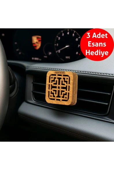 Frager Ahşap Araba Kokusu Difüzör Oto Koku SandalAğacı Sümbül Zambak Hediye Esans Mk05