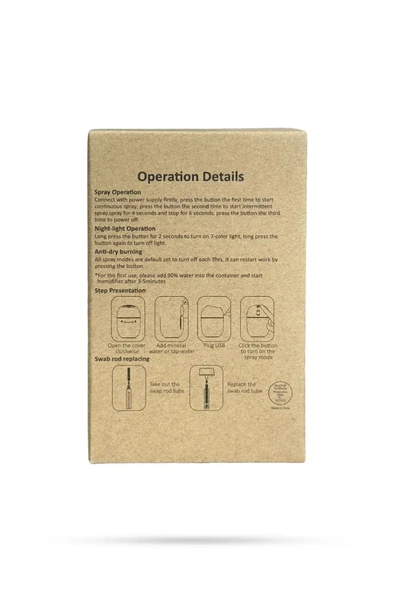 Hava Nemlendirici Difüzör ve 3 adet Uçucu Yağı ile birlikte Japon kiraz, Lavanta, Amber - 7