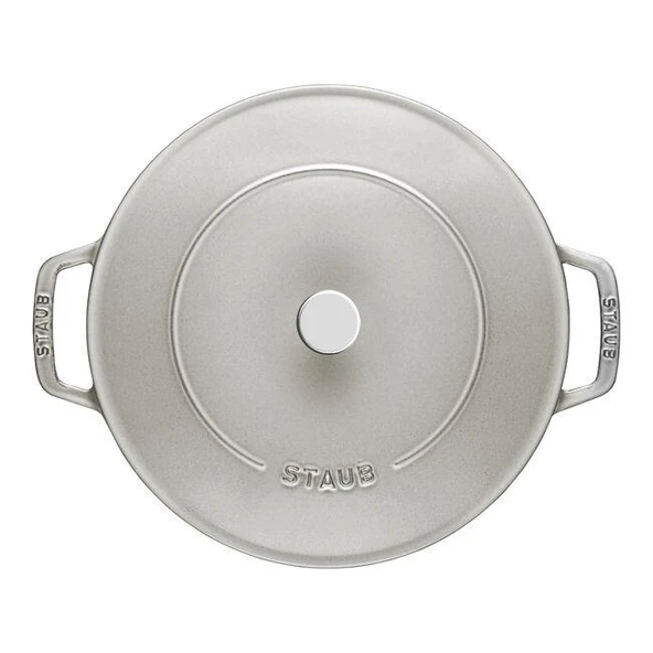 Staub 405014860 Döküm Tencere 28 cm Trüf Beyazı - 4