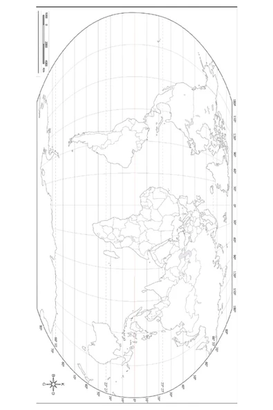 Dünya Dilsiz Haritası Siyasi A3 10 Adet 29.7x42 cm Siyasi Dünya Dilsiz Harita Fotokopi Proje Ödev Doldurulabilir Sınıf - 2
