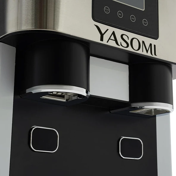 Yasomi Coolmaster ZBS15 3in1 Küp & Kırılmış Buz, Soğuk Su LCD Dokunmatik Inox Gövde 2l Tanklı Buz Makinesi - 4