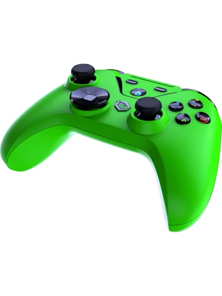 Clutch Titreşim Geri Bildirimli Çift Mod Kablosuz (Bluetooth ve 2.4 GHz) Gamepad - Yeşil - 2